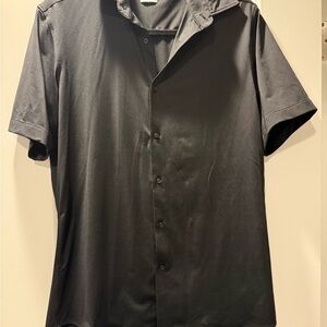 Zara Black Slim Fit Shirt, Mens medium